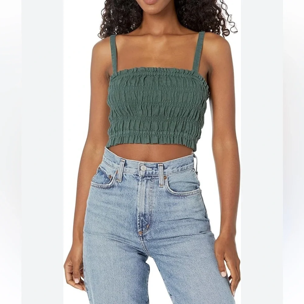 Joie Brooklyn Top Size XS Jungle Green New With Tags - Picture 1 of 6